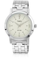 Timex Ti000t10500 Silver/White Analog Watch