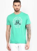 Tom Tailor Green Round Neck T-Shirt