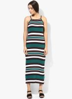 Topshop-Outlet Striped Square Neck Maxi Dress