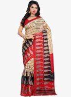 Triveni Sarees Beige Printed Saree