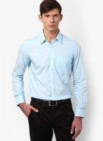 Turtle Solid Blue Formal Shirt