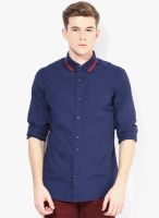 United Colors of Benetton Blue Regular Fit Casual Shirt