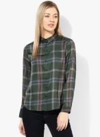 United Colors of Benetton Green Checked Shirt
