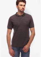 Urban Nomad Grey Solid Polo T-Shirts