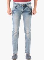Vintage Washed Light Blue Slim Fit Jeans