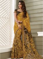 Vishal Yellow Printed Saree