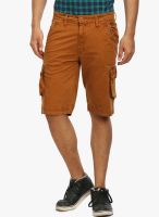 WYM Orange Solid Shorts