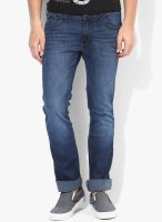 Wrangler Blue Washed Slim Fit Jeans (Skanders)