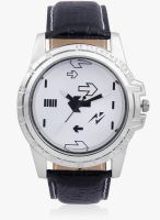 Yepme White Faux Leather Analog Watch