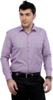 Zeal Men's Solid Formal Pink Shirt