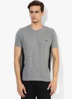 2GO ACTIVE GEAR USA Grey Melange Round Neck T-Shirt