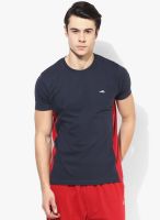 2GO ACTIVE GEAR USA Navy Blue Round Neck T-Shirt