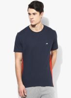 2GO ACTIVE GEAR USA Navy Blue Round Neck T-Shirt