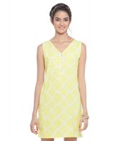 Anonymous Co. Yellow Polyester A Line Dress