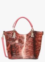 Bagkok Pink Polyurethane (Pu) Handbag