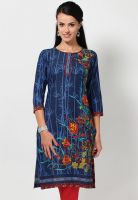 Biba Blue Printed Kurtis