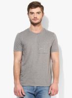 Calvin Klein Jeans Grey Printed Round Neck T-Shirt