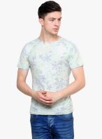 Camino Pink Printed Round Neck T-Shirt