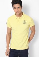 Canary London Lemon Solid Polo T-Shirts