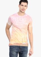 Cherokee Multicoloured Colored Solid Round Neck T-Shirts