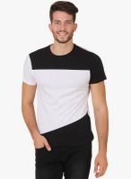 Cherymoya Black Solid Round Neck T-Shirt