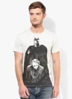 Batman Grey Printed Round Neck T-Shirt