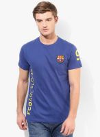 FC Barcelona Navy Blue Round Neck T-Shirt