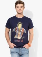 FC Barcelona Navy Round Neck T-Shirt