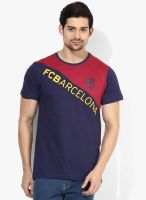 FC Barcelona Navy Round Neck T-Shirt