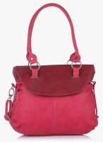 FOSTELO Pink Polyurethane (Pu) Handbag