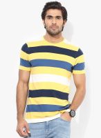 Fame Forever By Lifestyle Yellow Round Neck T-Shirt