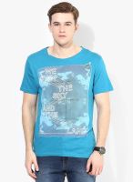 Forca By Lifestyle Blue Round Neck T-Shirt