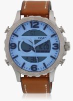 Fossil Jr1492 Brown/Blue Analog Watch