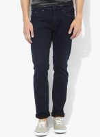 Gas Blue Low Rise Slim Fit Jeans