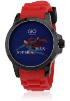 Gio Collection Gio-Spm-05 Red/Dark Blue Analog Watch