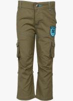 Happy Face Olive Trouser