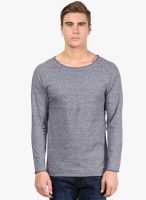 Henry and Smith Blue Solid Round Neck T-Shirt