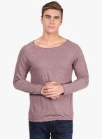 Henry and Smith Red Solid Round Neck T-Shirt