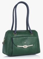 Hidesign De Lucchi 03 Green/M Blue Leather Shoulder Bag