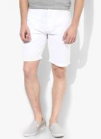 Izod White Solid Shorts