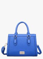 JC Collection Blue Polyurethane (Pu) Handbag