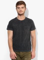 Jack & Jones Dark Grey Printed Round Neck T-Shirt