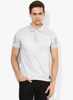 Jack & Jones Grey Printed Polo T-Shirt