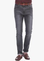 Jogur Grey Mid Rise Regular Fit Jeans