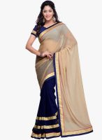Kalista Fashions Blue Embroidered Saree