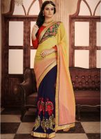 Kalista Fashions Multicoloured Embroidered Saree