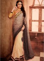 Kalista Fashions Multicoloured Embroidered Saree