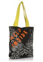 Kanvas Katha Black Shopping Bag