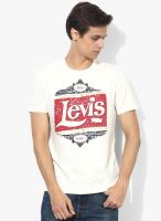 Levi's White Round Neck T-Shirt