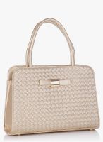 Lino Perros Golden Polyurethane (Pu) Handbag